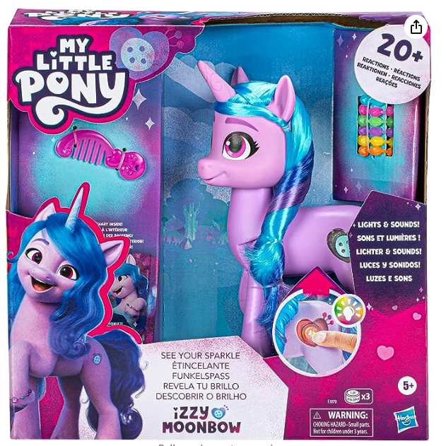 ตุ๊กตาม้าโพนี่ มีเสียง มีไฟ My Little Pony: Make Your Mark Izzy Moonbow See Your Sparkle with Sounds