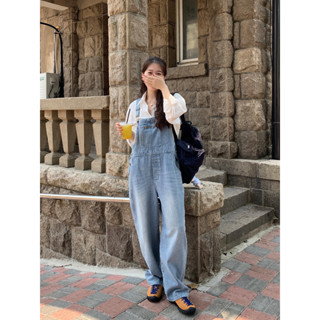 cpjgirlxx | Harvest Denim Overalls - (new) เอี๊ยมยีนส์แท้ ผ้าหนา เกาหลี