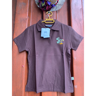 ใหม่แท้ เสื้อเชิ้ตสีน้ำตาล Garfield ใหม่แท้ ไซส์ L งานปักสวย