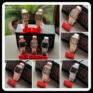 Paris Polo Club นาฬิกาผู้หญิง  สายสเตนเลส สีทอง สีโรสโกลด์ รุ่น PPC-230314