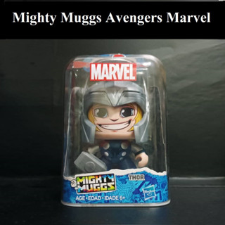 Mighty Muggs Thor Marvel Avengers Hasbro ไมตี้ มักส์ ธอร์ เทพเจ้าสายฟ้า ตุ๊กตาเปลี่ยนหน้าได้ ฮาสโบร ลิขสิทธิ์แท้