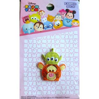 Disney tsum tsum Tiger green man Patch ตัวรีดเสื้อ / กระเป๋า ทิกเกอร์ กรีนแมน ซูม ซูม Size : 4 cm ของแท้จากญี่ปุ่น