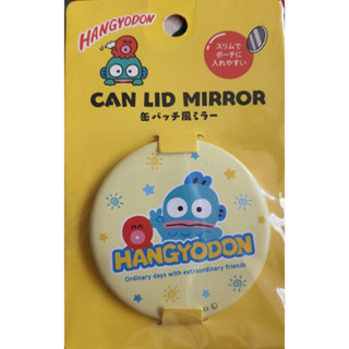 SANRIO HANGYODON can lid mirror กระจกพกพา ซานริโอ้  Size : 69 mm ของแท้จากญี่ปุ่น