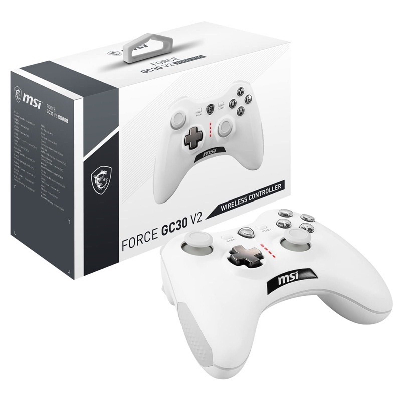 จอยเกม CONTROLLER  (อุปกรณ์ควบคุมเกม)  MSI FORCE GC30 V2 (WHITE) (MSI-JOY-GC30-V2-WH)