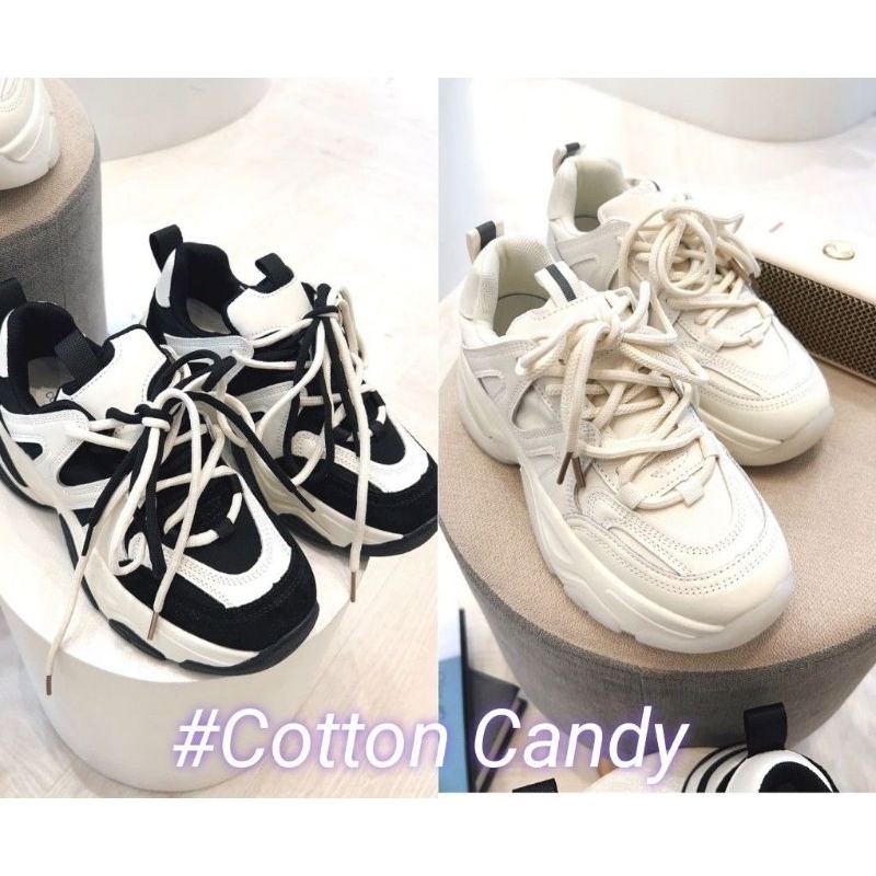 #Cotton Candy 🍭 รองเท้าผ้าใบสุดเท่ รุ่น Panda (2305)