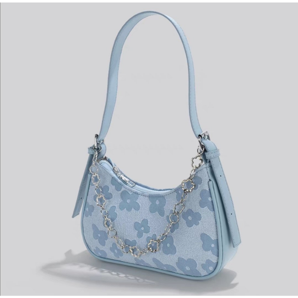 PUD006 - กระเป๋า Blue Blossom Shoulder Bag