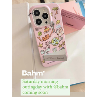 เคสไอโฟน Bahm outingday🧺🥤แท้💯*มีขาตั้งด้วย | Bahm case iPhone