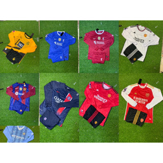 ชุดกีฬา ชุดบอลแขนยาว. 2023-2024 รุ่นใหม่ล่าสุด( เสื้อพร้อมกางเกง)เนื้อผ้าดีใส่สบายราคาถูกๆเลยครับ