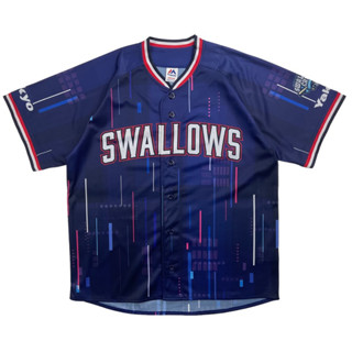 เสื้อเบสบอล Swallows Majestics Size S-M-L-XL