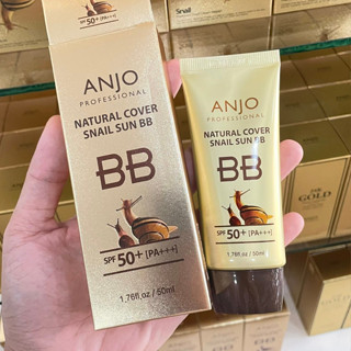 ของแท้ 100 % นำเข้า จาก เกาหลี ANJO Snail Sun BB 50ml BB ครีม ผสมเมือกหอยทาก ชุ่มชื้น ปกปิด บางเบา กันแดด Spf 50 PA+++