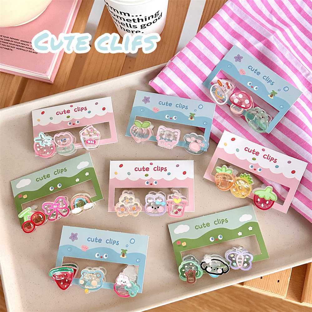 SET กิ๊บน่ารัก 3 ชิ้น กิ๊บสำหรับเด็กและผู้ใหญ่เกาหลีแฟชั่นกิ๊บน่ารักสดใส พร้อมส่ง