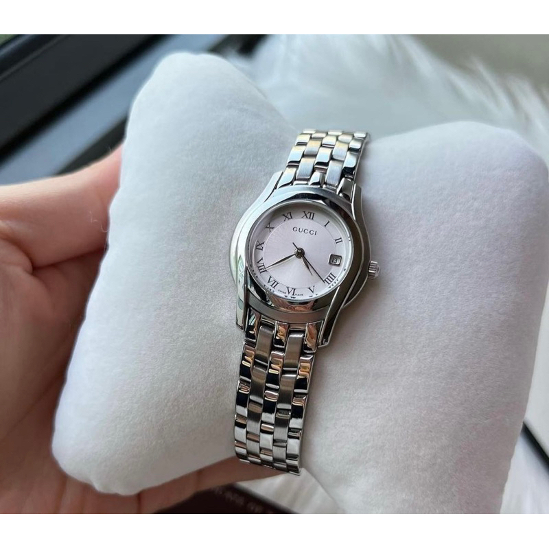 Gucci 5500L Silver Dial Lady Size