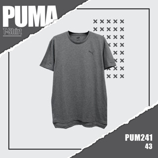 เสื้อยืดเเขนสั้น   PUMA (TSM-PUM-241) ผ้านิ่มใส่สบาย ระบายอากาศดี ใส่ได้ทั้งชายและหญิง