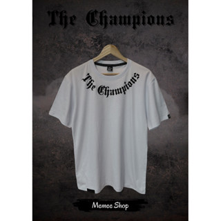 (THE CHAMPIONS)Cotton USA สกรีนกำมะหยี่นำเข้า งานแบรนด์ชนช๊อป