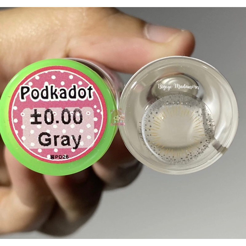 (COD) คอนแทคเลนส์ Contactlens สายฝ Podkadot สายตา+ปกติ Prettydollถึง - 6.00 เลนส์นิ่มใส่สบายฟรีตลับ