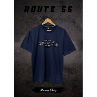 (ROUTE66) Cotton USA สกรีนกำมะหยี่นำเข้า งานแบรนด์ชนช๊อป