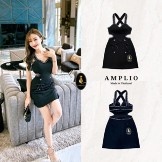 ราคาถูกที่สุด!! Amplio Annasui dress เดรสกระโปรงงานเว้าเอว อกหัวใจ