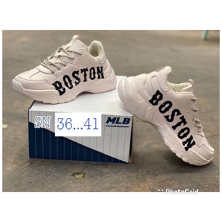 💫✨ถูกที่สุด!!พร้อมส่ง New MLB BOSTON  รองเท้ากีฬารองเท้าอเนกประสงค์  สูง 6CM. งานเทียบแท้💕❤️