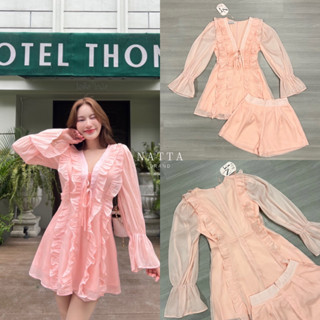 ราคาถูกที่สุด!! NATTA  เสื้อแขนยาว+กางเกงขาสั้น