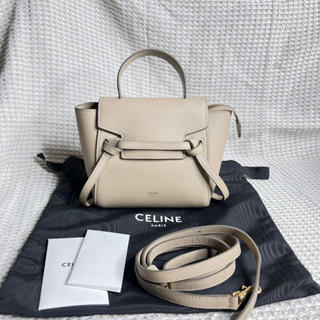 Very good con ‼️ C e l i n e belt bag size pico ปี2020 สี light taupe สภาพสวยขอบมุมไม่ถลอก ภายในสะอาด หนังแข็งทรง