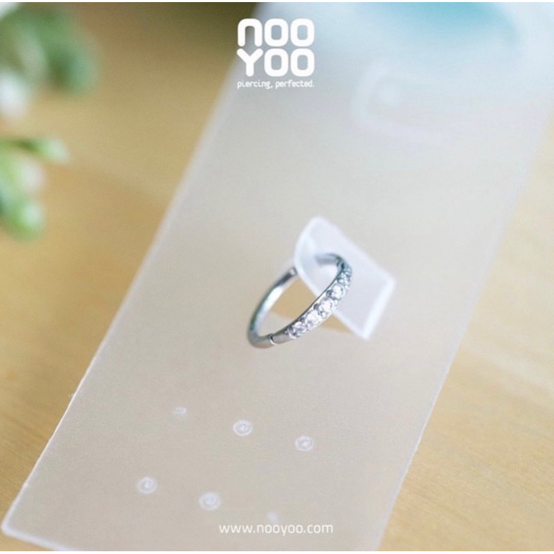 ห่วง NooYoo Crystal Hinged Ring Surgical Steel