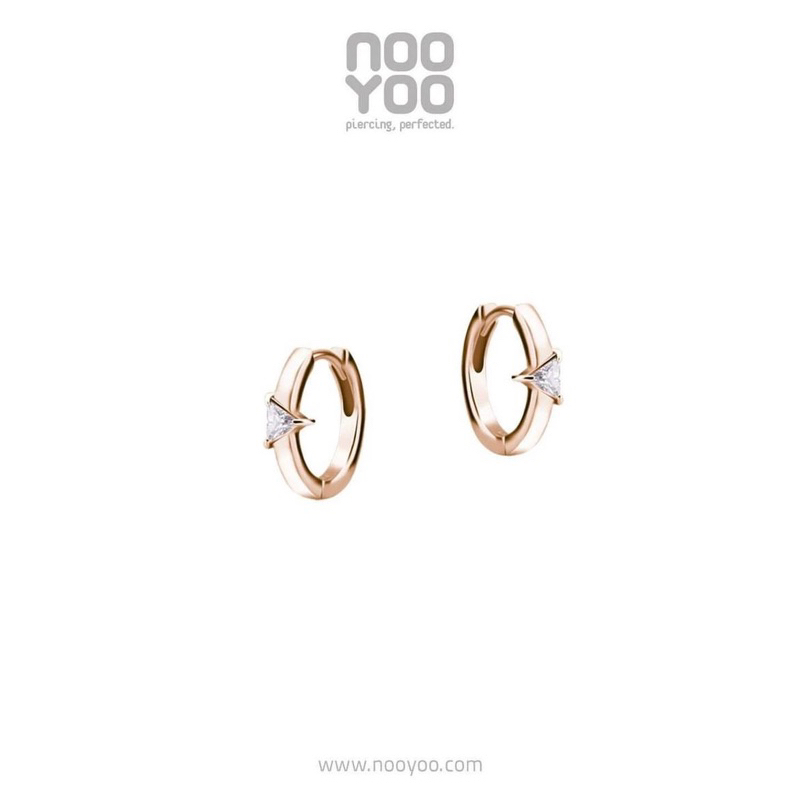 ต่างหูห่วง Nooyoo สี rosegold จากshop💯