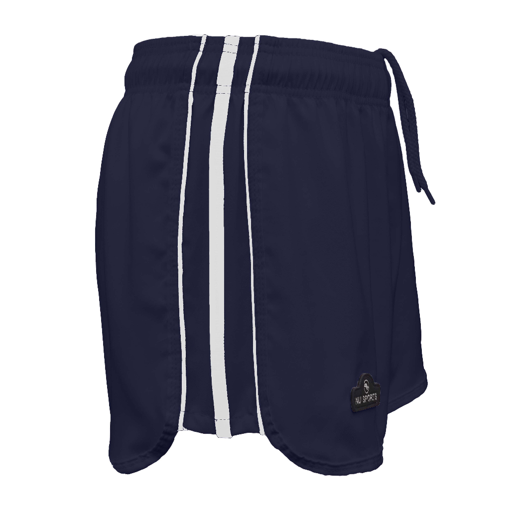 NU SPORTS (นู สปอร์ต) NU886 UNISEX กางเกงขาสั้นผู้ชาย-หญิง  มีกระเป๋า ขอบเอวยางยืด มีเชือกผูกด้านใน