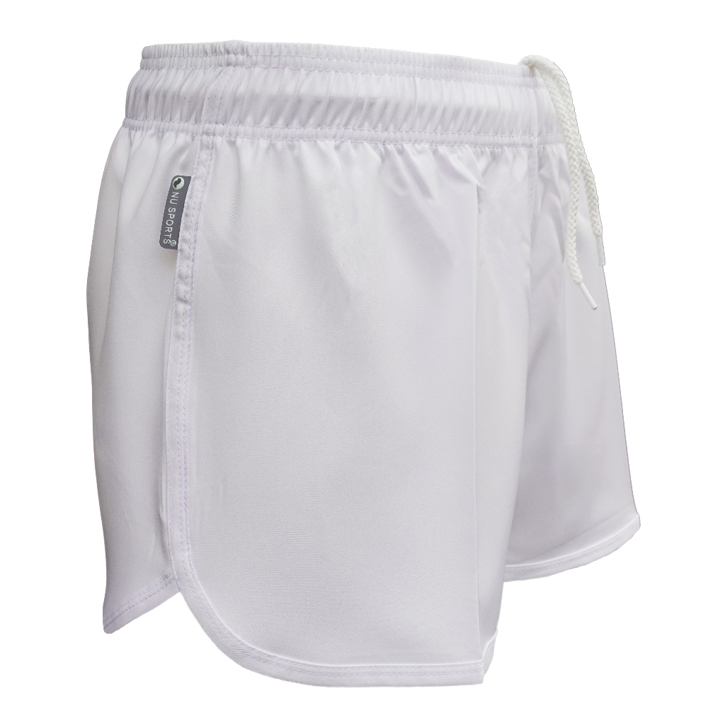 NU SPORTS (นู สปอร์ต) NU890 UNISEX กางเกงขาสั้นผู้ชาย-ผู้หญิง ขอบเอวยางยืด มีเชือกผูกด้านใน