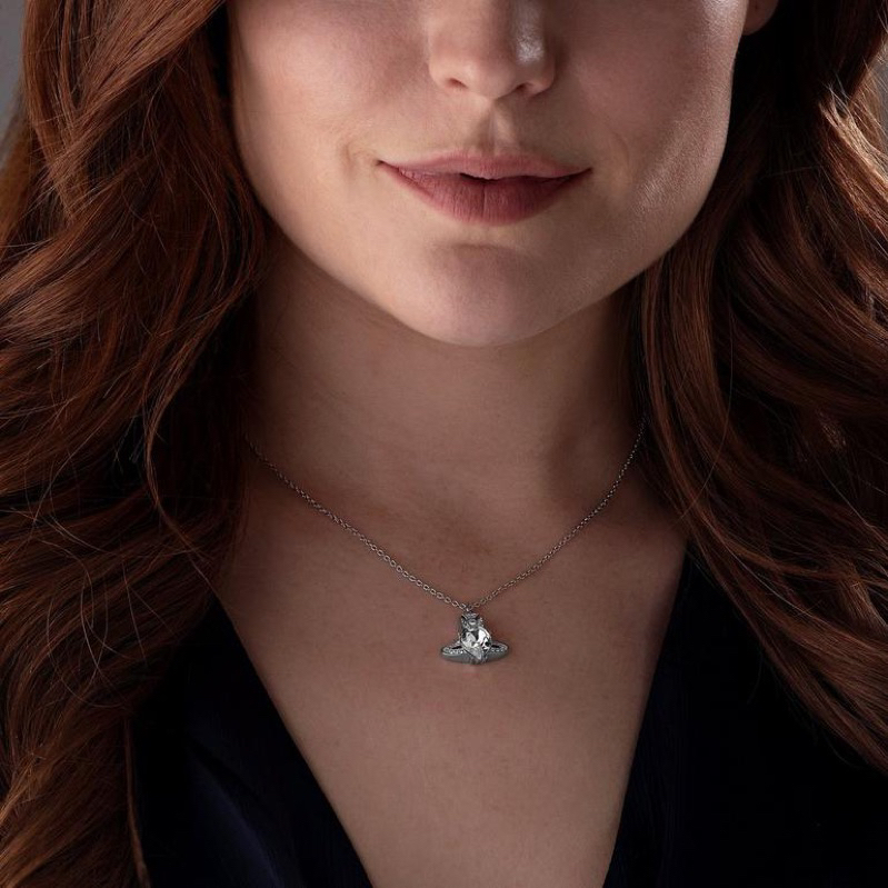 (มีโค้ดลด20% สูงสุด 2,000.-) พร้อมส่ง   สร้อยคอ Vivienne Westwood Ariella Crystal Orb Pendant ของแท้ ราคา ถูกที่สุด ดีลบีเคเค แกลเลอรีภาพที่ 3