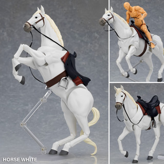 Figma ฟิกม่า Max Factory Horse White โฮส ไวท์ ม้าขาว ม้าศึก สูง 16 cm ยาว 19 cm เวอร์ชั่น Ver 2 โมเดล Action Figure Gift