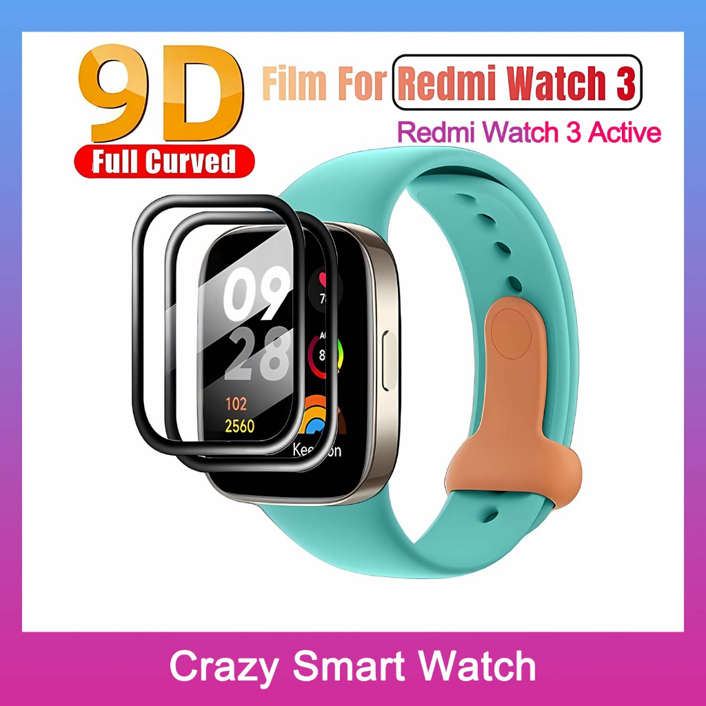พร้อมส่ง ฟิล์ม9D Redmi Watch 3 PMMA+PC Redmi Watch3 Active HD film Ultra-thin Protection Film for re