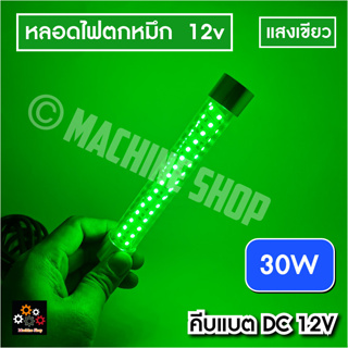 ไฟล่อหมึก จุ่มน้ำไฟตกหมึก ไฟสีเขียว ขนาด30W ไฟใต้น้ำ ไฟสีเขียว ไฟล่อกุ้ง ไฟล่อปลา