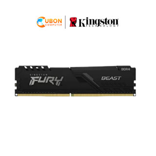 RAM (แรมพีซี) 8GB (8GB x1) DDR4  3200MHz KINGSTON FURY BEAST KF432C16BB/8 ประกัน LT