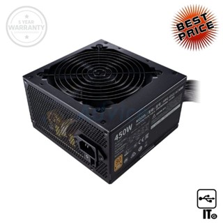 POWER SUPPLY (80+ BRONZE) 450W COOLER MASTER MWE V2 230V (MPE-4501-ACABW-BEU) ประกัน 5Y พาวเวอร์ซัพพลาย อุปกรณ์จ่ายไฟ