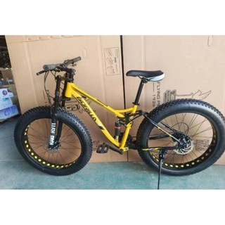 จักรยาน Gorilla Fat Bike เฟรมเหล็ก โช๊คกลางและหน้า 21 Speed ดิสเบรคหน้าหลัง