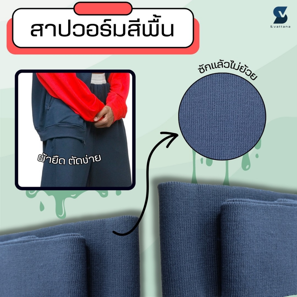 [พรีออเดอร์] SVGROUP | สาปวอร์ม จั๊มขอบเอว จั๊มแขน จั๊มปลายขากางเกง แบบพื้นเรียบ ขนาด 6x60 นิ้ว