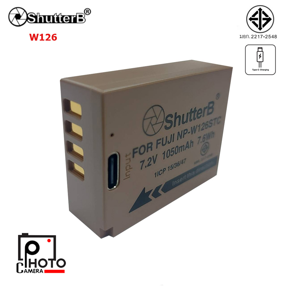 SHUTTER B BATTERY TYPE-C W126 FOR FUJI 7.2V 1050mAh