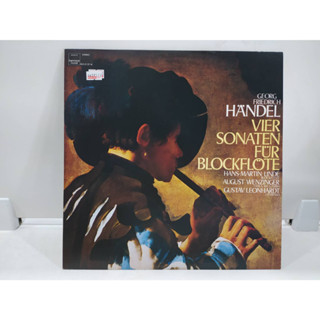 1LP Vinyl Records แผ่นเสียงไวนิล  HANDEL VIER SONATEN FÜR BLOCKFLOTE   (H6F23)