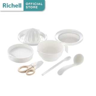 Richell ชุดทำอาหารเด็ก Handy Cooking Set เริ่มทานอาหารวัย 6 เดือนขึ้นไปทำอาหาร 5 แบบ