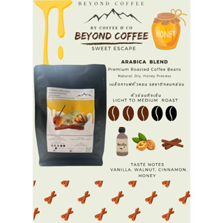 เมล็กาแฟไทยพรีเมียมคั่วสูตร Sweet Escape Premium Thai Coffee By Beyond Coffee 250 Grams