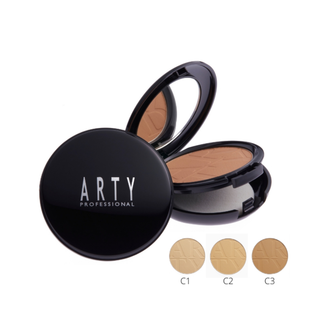 ARTY PROFESSIONAL PERFECT POWDER SPF38 PA++ สี C3 สำหรับผิวเข้ม (ปริมาณ 13 กรัม) ตลับจริง