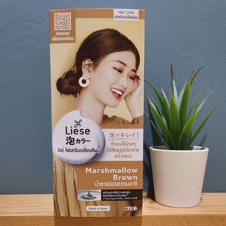 Liese ลิเซ่ โฟมครีมเปลี่ยนสีผม  Marshmallow Brown