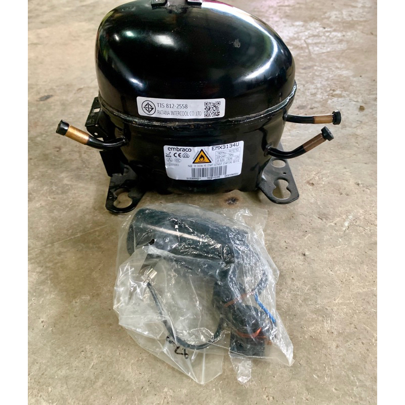 คอมเพลสเซอร์ตู้แช่ emx3134u น้ำยา r290ของใหม่