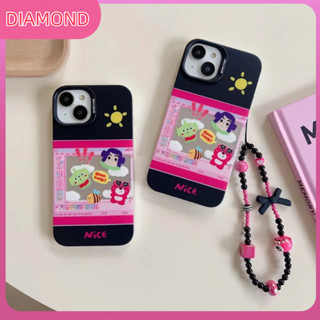 💲คูปองเคลม💲เคสไอโ case for iphone 11 12 ทอยสตอรี่พร้อมโซ่ เคส 14 13 12 11 pro max ซิลิโคนเหลวมีความทนทาน