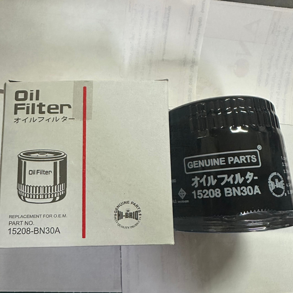 ไส้กรองเครื่อง ยี่ห้อ HI-BRID NISSAN Nissan NAVARA ทุกรุ่น D40 / NP300 นิสสันนาวารา เบอร์.15208-BN30A
