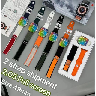 สมาร์ทวอทช์ อัลตร้า 8 PRO Smartwatch 2023 49mm 2สาย สายซิลิโคน + สายไนล่อน นาฬิกา