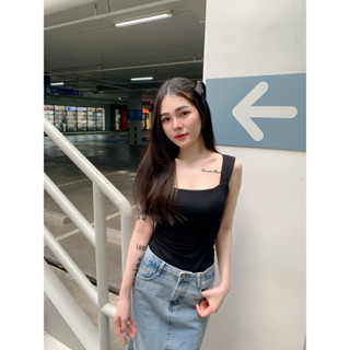 PRP x SPN  SpinnyHouse เสื้อกล้าม  คอเหลี่ยม💕ผ้าเรย่อน2ชั้น✅ ใส่ชิวๆ ผ้าดีมากๆ ❤️💚🧡 192 M202A