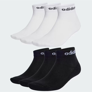 Adidas ถุงเท้า Think Linear Ankle Socks 3 Pairs ( 2สี )