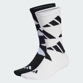 Adidas ถุงเท้า AEROREADY Crew Logo Brand Love Socks 2 Pairs ( HT3462 )