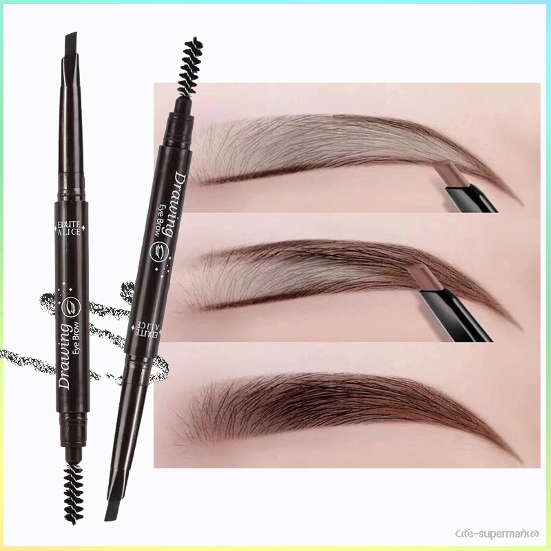 【ส่งจากไทย】ดินสอเขียนคิ้วแบบหมุน 2 in 1 กันน้ำ MISHITI สองหัวึ กันน้ำ